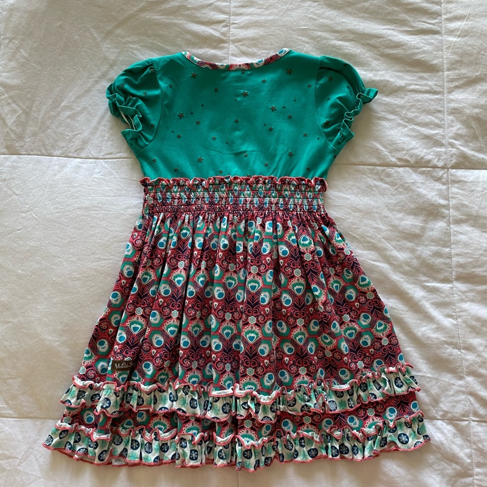 Matilda Jane Holiday Stars and Snowflakes Dress - Picture 2 of 6